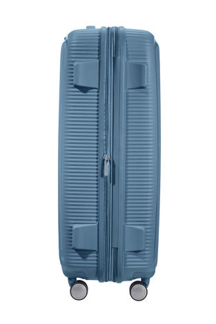 Mala de Viagem Grande 77cm Expansível Azul Pedra - Soundbox | American Tourister®