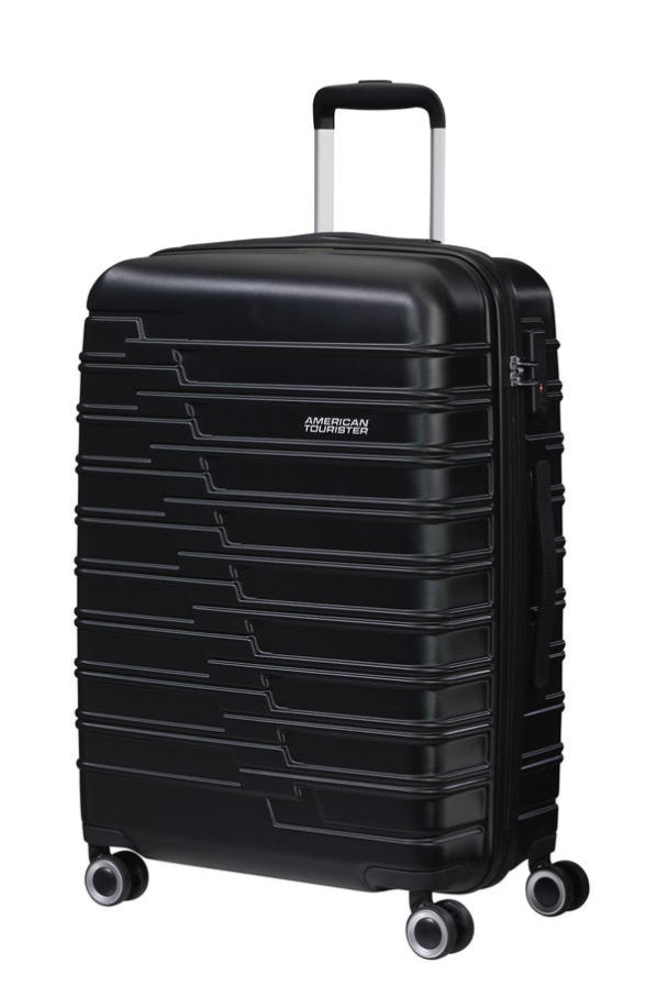 Mala de Viagem Média 66cm 4 Rodas Preto Universo - ActivAir | American Tourister