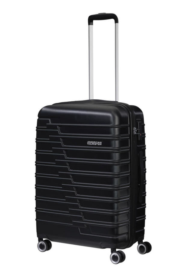 Mala de Viagem Média 66cm 4 Rodas Preto Universo - ActivAir | American Tourister
