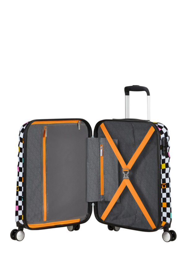 Mala de Cabine 55cm 4 Rodas Disney Mickey Xadrez - Hypertwist Disney | American Tourister