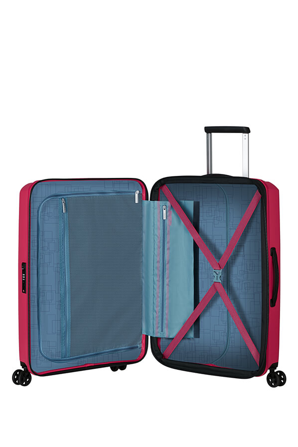 Mala de Viagem Média 67cm Expansível 4 Rodas Rosa - AeroStep | American Tourister