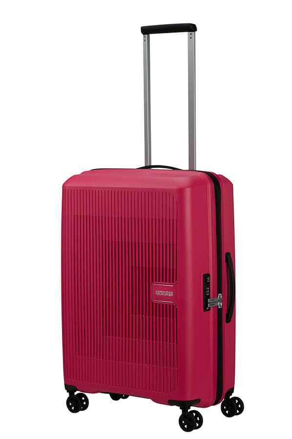 Mala de Viagem Média 67cm Expansível 4 Rodas Rosa - AeroStep | American Tourister