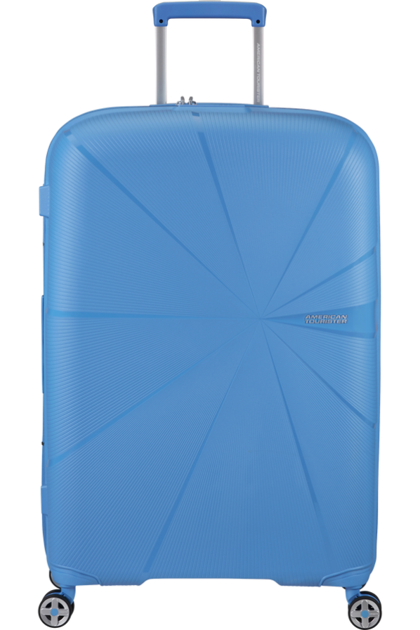 Mala de Viagem Grande 77cm Expansível 4 Rodas Azul Tranquilo - StarVibe | American Tourister