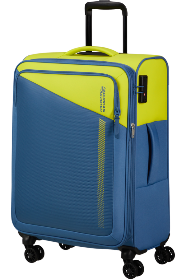 Mala de Viagem Média 67cm Expansível 4 Rodas Lima/Azul - Daring Dash | American Tourister