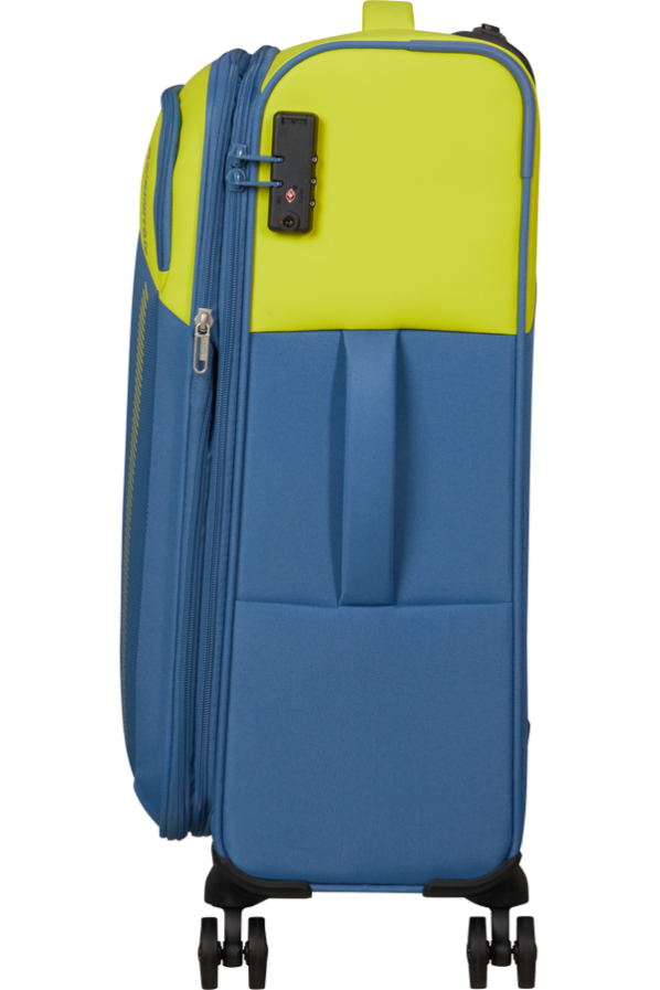Mala de Viagem Média 67cm Expansível 4 Rodas Lima/Azul - Daring Dash | American Tourister