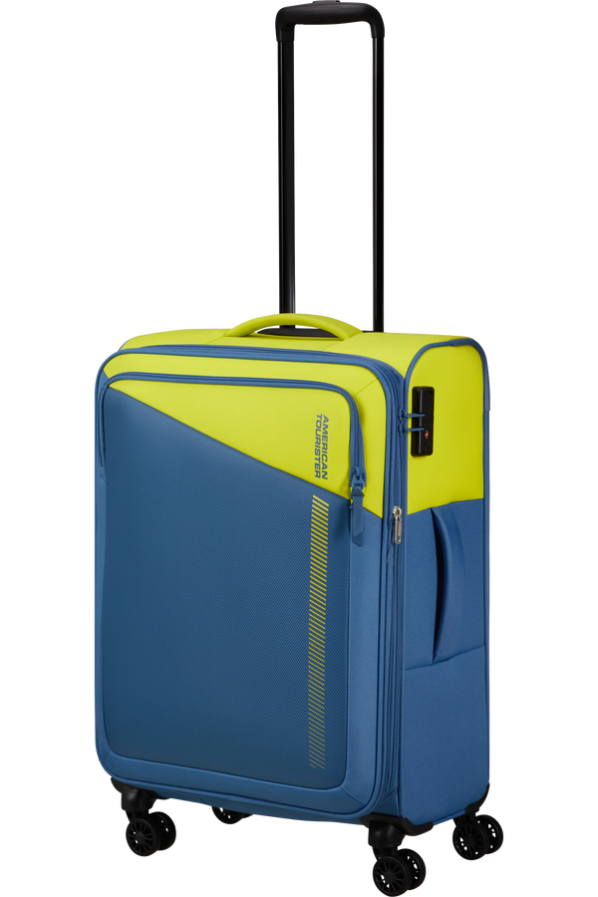 Mala de Viagem Média 67cm Expansível 4 Rodas Lima/Azul - Daring Dash | American Tourister