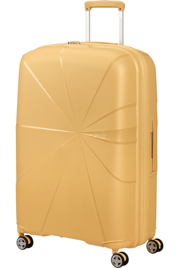Mala de Viagem Grande 77cm Expansível 4 Rodas Metalizada Banana - StarVibe | American Tourister