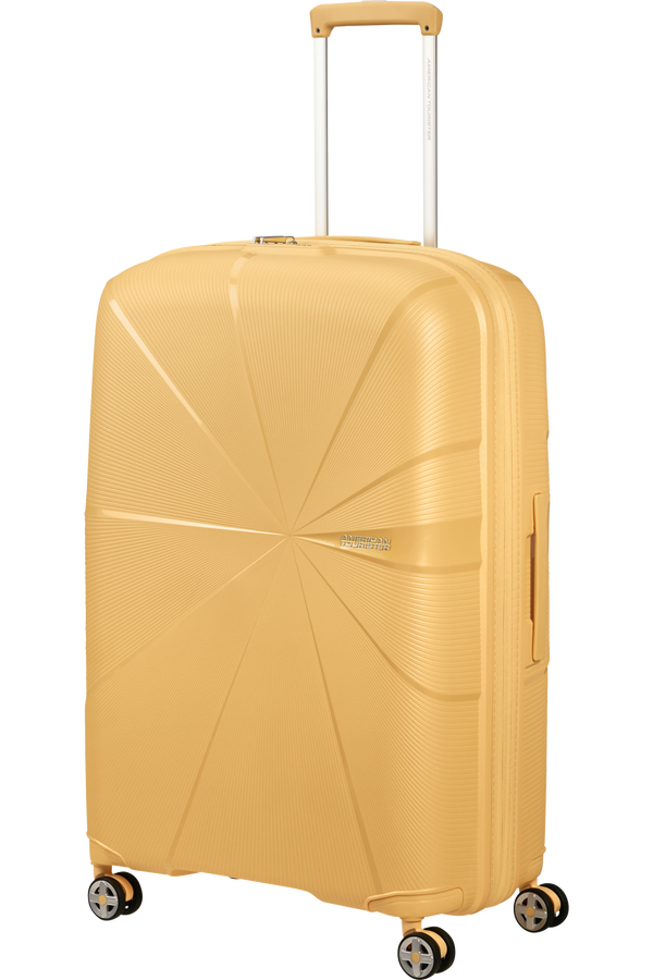 Mala de Viagem Grande 77cm Expansível 4 Rodas Metalizada Banana - StarVibe | American Tourister