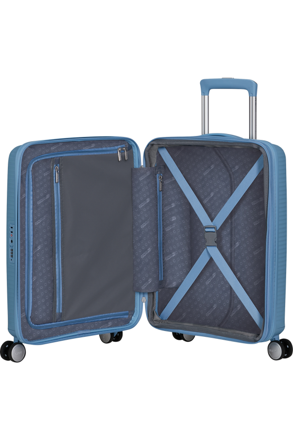 Mala de Cabine 55cm Expansível Brilho do Mar - Soundbox | American Tourister®