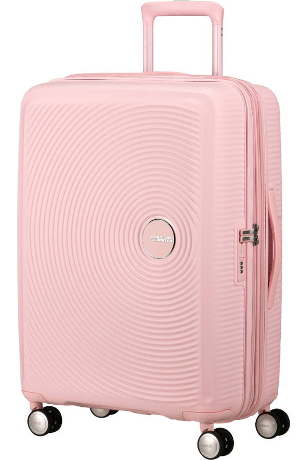 Mala de Viagem Média 67cm Expansível Cor de Rosa Pastel - Soundbox | American Tourister®