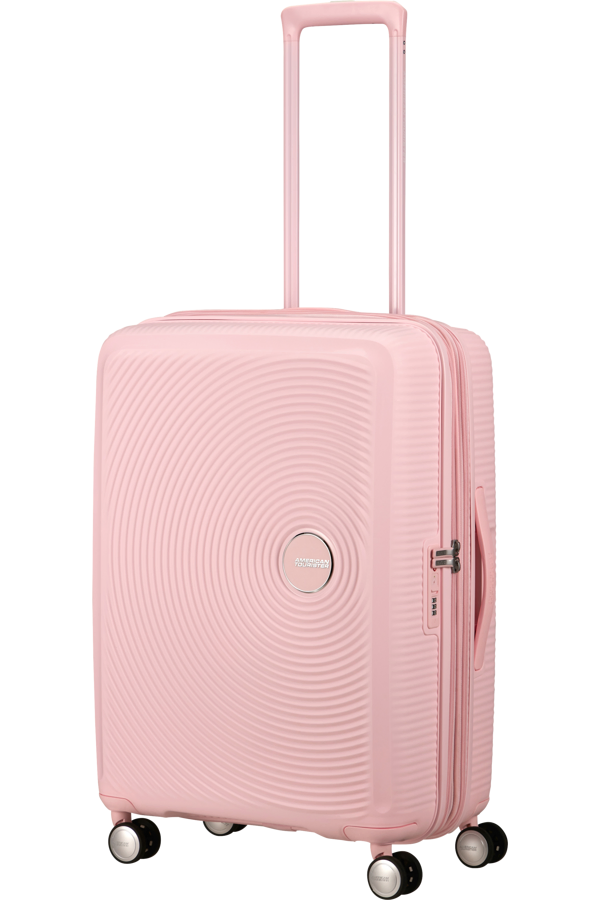 Mala de Viagem Média 67cm Expansível Cor de Rosa Pastel - Soundbox | American Tourister®