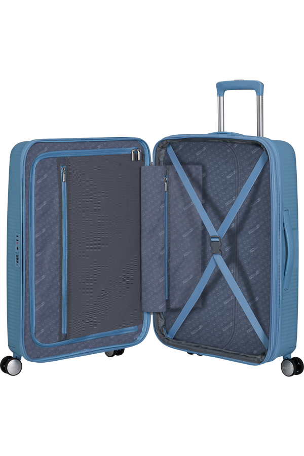 Mala de Viagem Média 67cm Expansível Brilho do Mar - Soundbox | American Tourister®