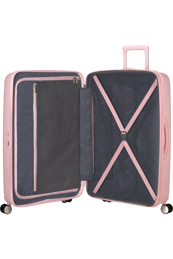 Mala de Viagem Grande 77cm Expansível Cor de Rosa Pastel - Soundbox | American Tourister®
