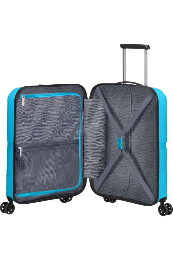 Mala de Cabine Superleve 55cm 4 Rodas Azul - Airconic | American Tourister®