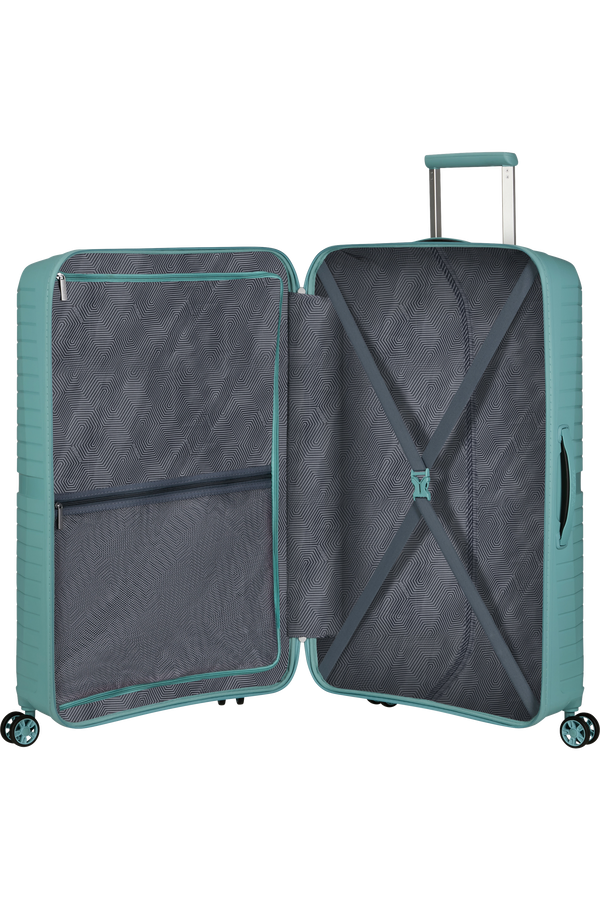 Mala de Viagem Superleve Grande 77cm 4 Rodas Turquesa - Airconic | American Tourister®
