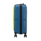 Mala de Cabine Superleve 55cm 4 Rodas com Bolso para Portátil 15.6 Azul-Coroa/Lima - Airconic | Ame