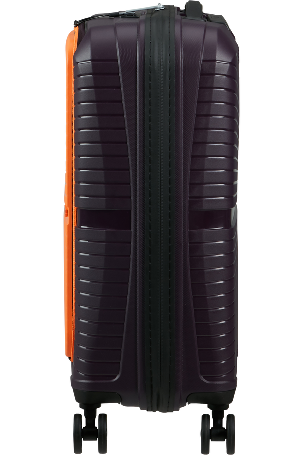 Mala de Cabine Superleve 55cm 4 Rodas com Bolso para Portátil 15.6 Ameixa/Laranja - Airconic | Amer