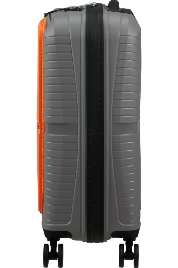 Mala de Cabine Superleve 55cm 4 Rodas com Bolso para Portátil 15.6 Cinzento/Laranja - Airconic | Am