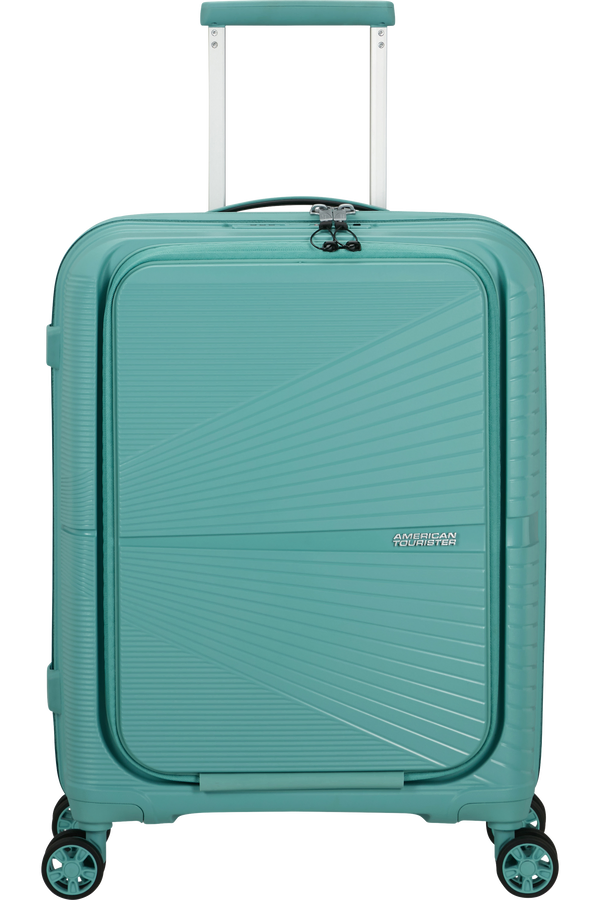 Mala de Cabine Superleve 55cm 4 Rodas com Bolso para Portátil 15.6 Turquesa - Airconic | American T