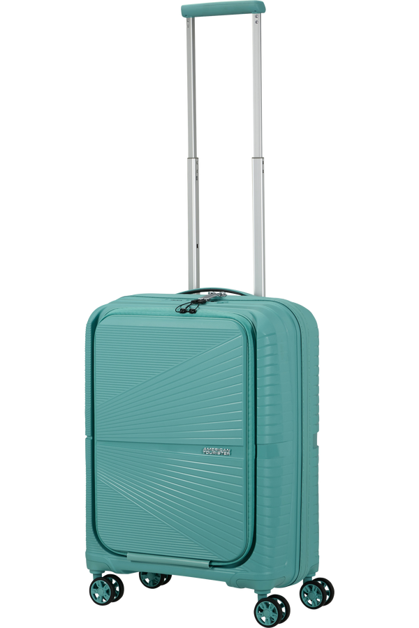 Mala de Cabine Superleve 55cm 4 Rodas com Bolso para Portátil 15.6 Turquesa - Airconic | American T