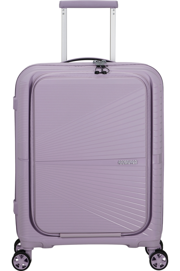 Mala de Cabine Superleve 55cm 4 Rodas com Bolso para Portátil 15.6 Lilás - Airconic | American Tour