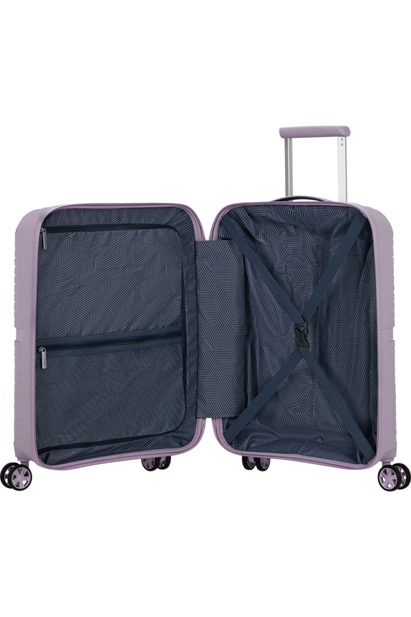 Mala de Cabine Superleve 55cm 4 Rodas com Bolso para Portátil 15.6 Lilás - Airconic | American Tour
