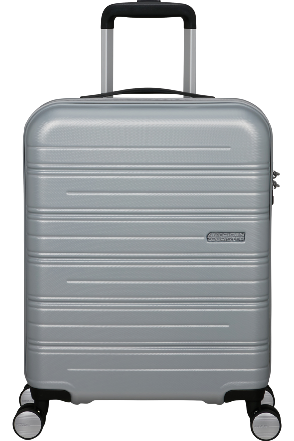 Mala de Cabine 55cm 4 Rodas Prateada - High Turn | American Tourister®