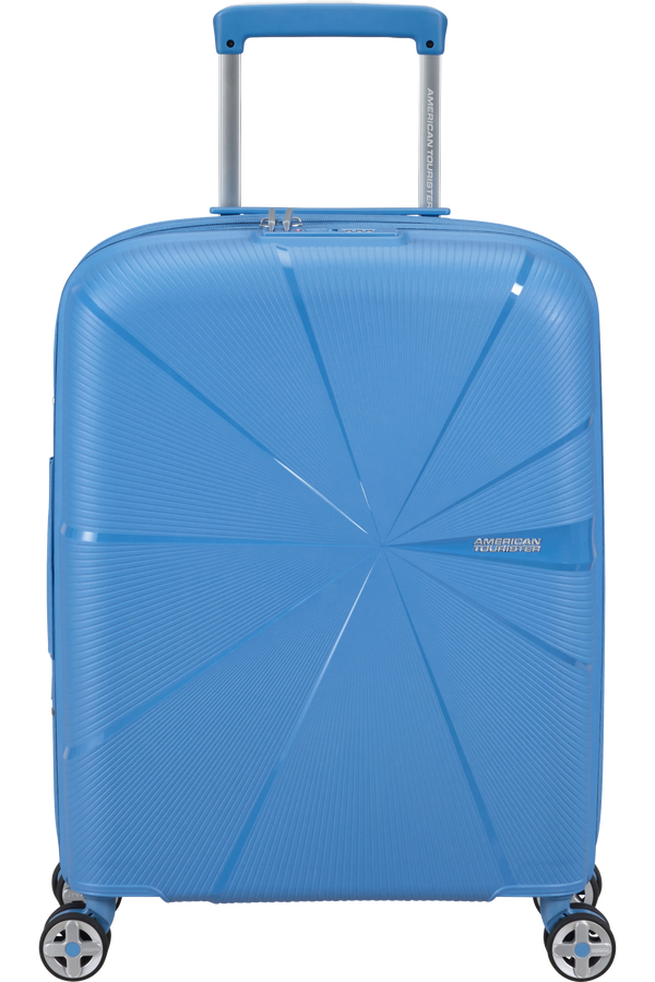 Mala de Cabine 55cm Expansível 4 Rodas Azul Tranquilo - StarVibe | American Tourister®