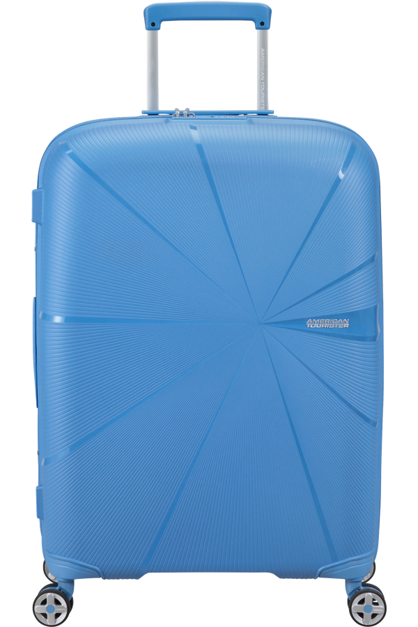 Mala de Viagem Média 67cm Expansível 4 Rodas Azul Tranquilo - StarVibe | American Tourister