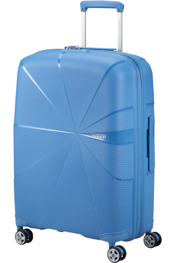 Mala de Viagem Média 67cm Expansível 4 Rodas Azul Tranquilo - StarVibe | American Tourister