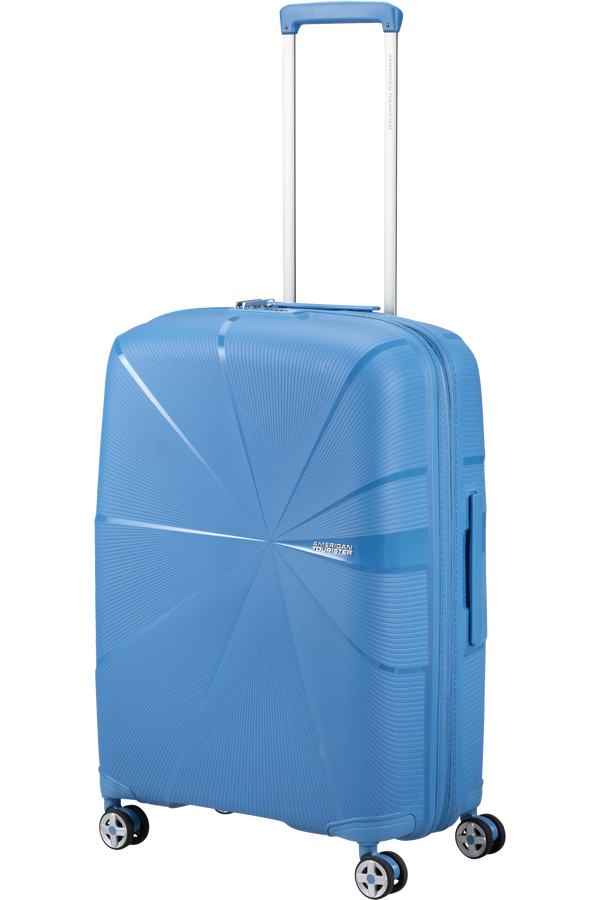 Mala de Viagem Média 67cm Expansível 4 Rodas Azul Tranquilo - StarVibe | American Tourister