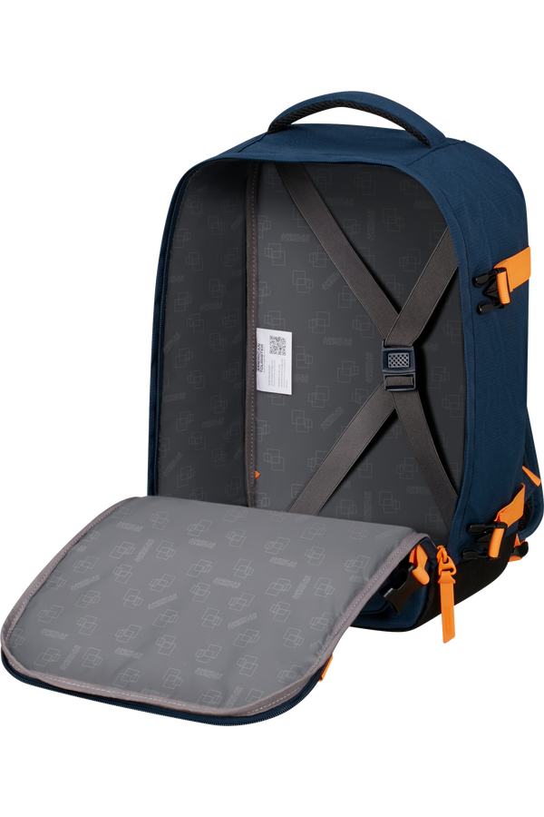 Mochila de Cabine S Azul-Marinho/Laranja Radiante - Take2Cabin | American Tourister