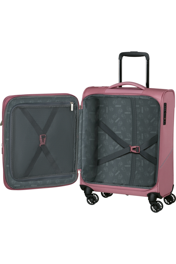 Mala de Cabine 55cm Expansível 4 Rodas Lilás Cor-de-Rosa - Summerride | American Tourister®