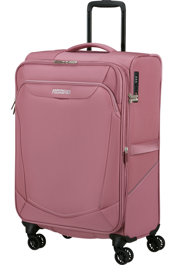 Mala de Viagem Média 69cm Expansível 4 Rodas Lilás Cor-de-Rosa - Summerride | American Tourister®