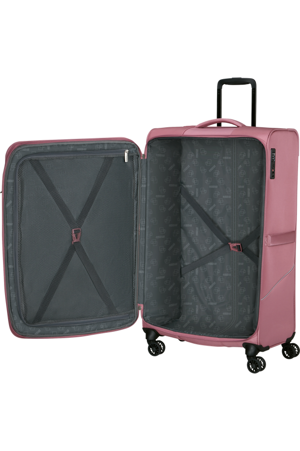 Mala de Viagem Grande 80cm Expansível 4 Rodas Lilás Cor-de-Rosa - Summerride | American Tourister