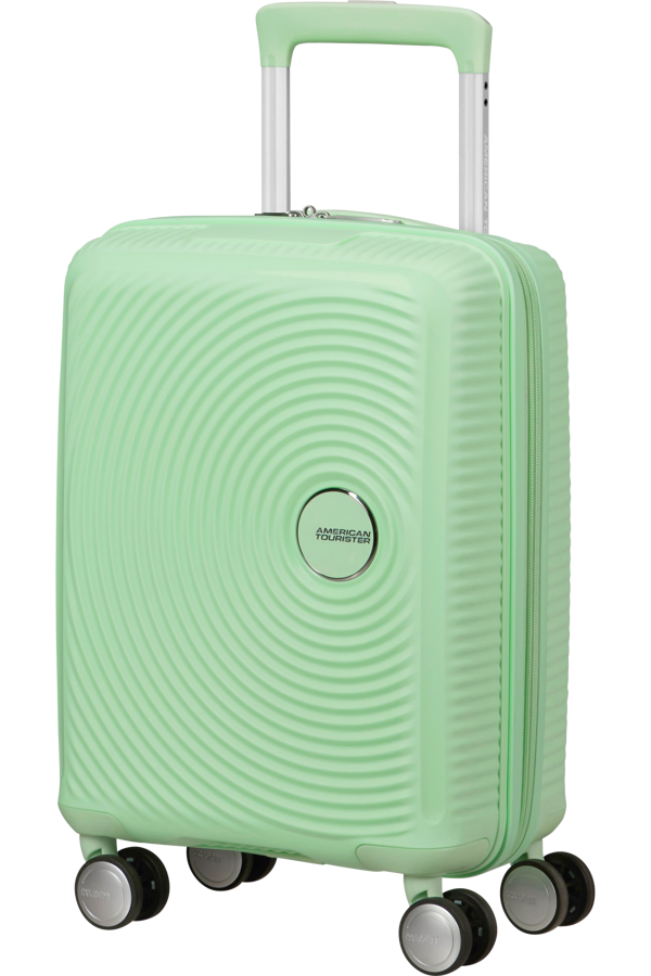Mala de Viagem Pequena 47cm 4 Rodas Verde Pastel - Soundbox Mini | American Tourister