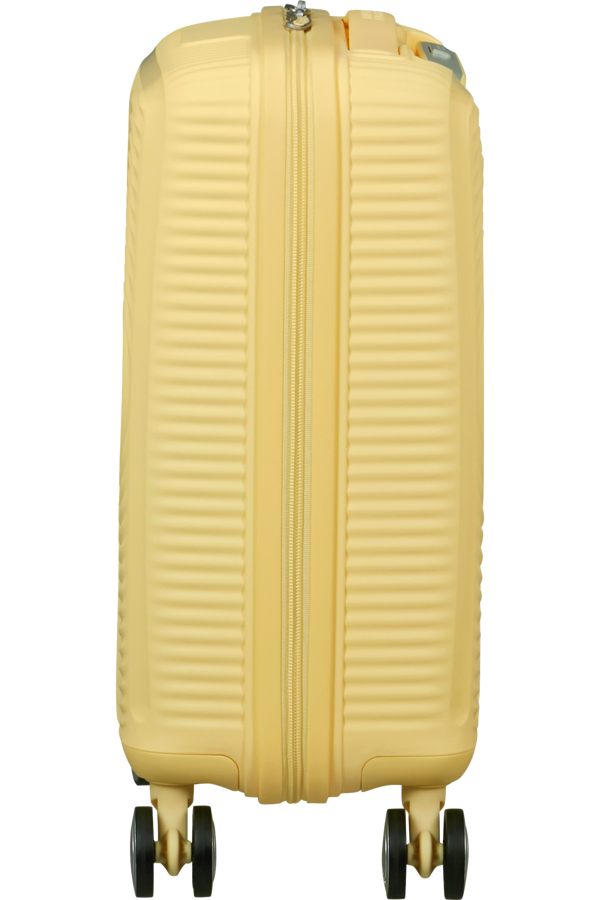 Mala de Viagem Pequena 47cm 4 Rodas Amarelo Pastel - Soundbox Mini | American Tourister