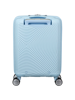 Mala de Viagem Pequena 47cm 4 Rodas Azul Pastel - Soundbox Mini | American Tourister