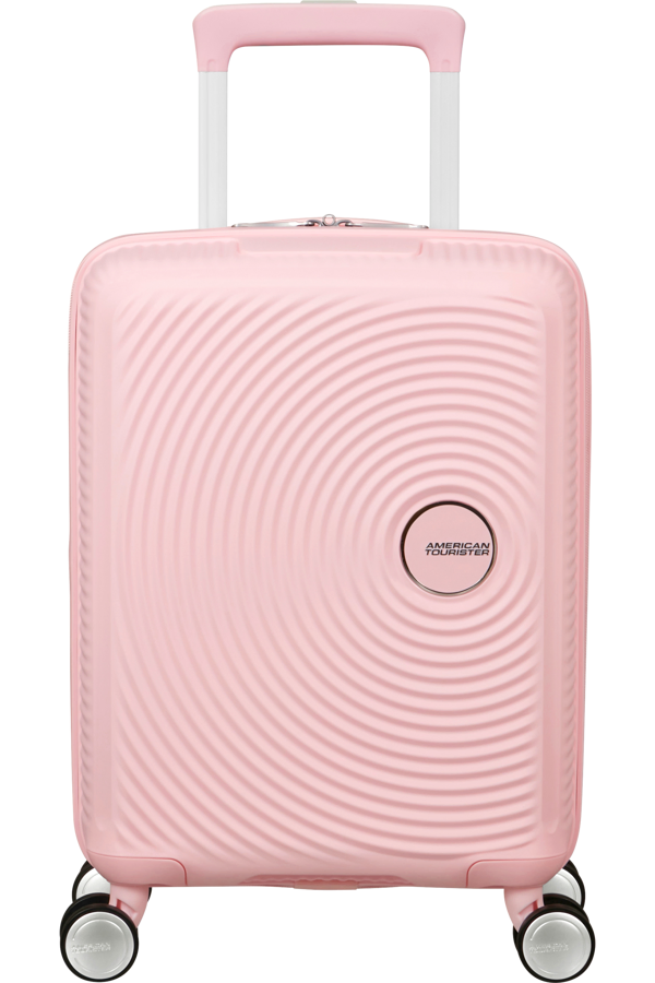 Mala de Viagem Pequena 47cm 4 Rodas Cor de Rosa Pastel - Soundbox Mini | American Tourister