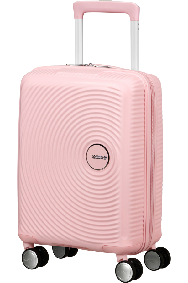 Mala de Viagem Pequena 47cm 4 Rodas Cor de Rosa Pastel - Soundbox Mini | American Tourister