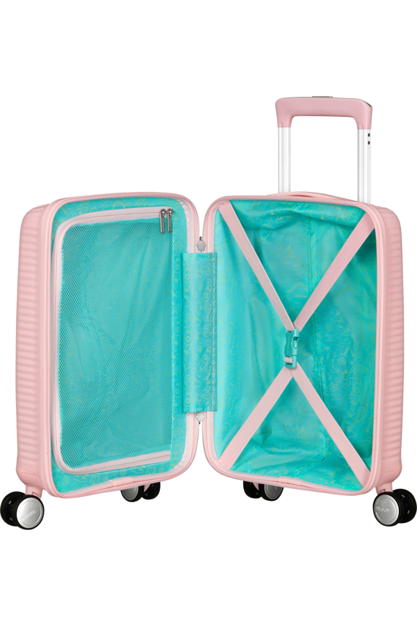 Mala de Viagem Pequena 47cm 4 Rodas Cor de Rosa Pastel - Soundbox Mini | American Tourister