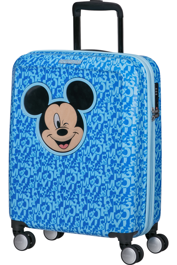 Mala de Cabine 55cm 4 Rodas Mikcey Azul - Funlight Disney | American Tourister®