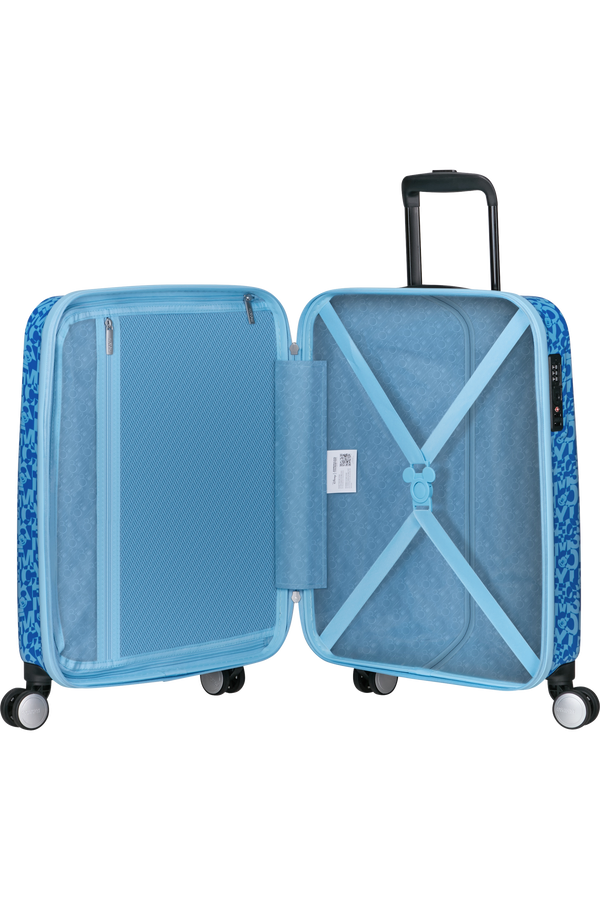 Mala de Cabine 55cm 4 Rodas Mikcey Azul - Funlight Disney | American Tourister®