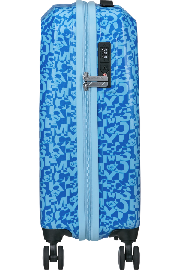 Mala de Cabine 55cm 4 Rodas Mikcey Azul - Funlight Disney | American Tourister®