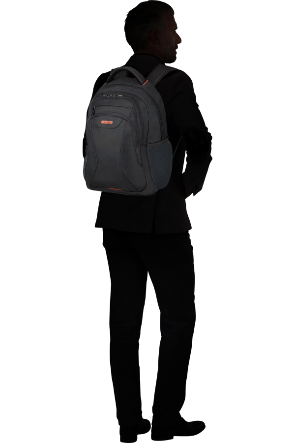 Mochila para Portátil 15.6 Preto/Laranja - AT Work | American Tourister