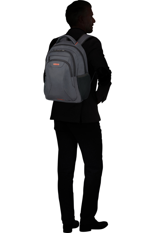 Mochila para Portátil 15.6 Cinzento/Laranja - AT Work | American Tourister