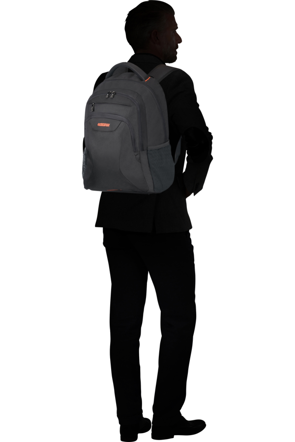 Mochila para Portátil 17.3 Preto/Laranja - AT Work | American Tourister