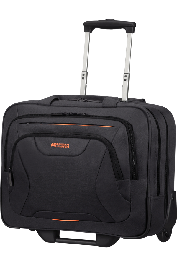 Pasta com Rodas para Portátil 15.6 Preto/Laranja - AT Work | American Tourister