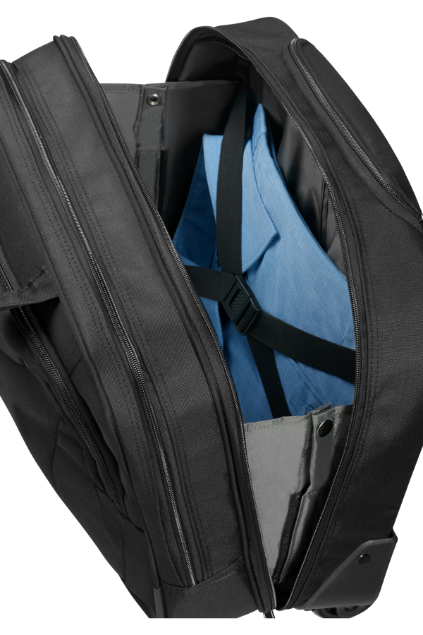 Pasta com Rodas para Portátil 15.6 Preto/Laranja - AT Work | American Tourister