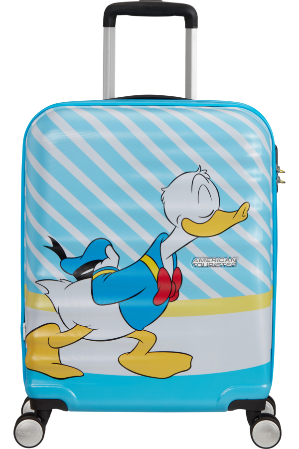 Mala de Cabine 55cm 4 Rodas Beijo do Donald Azul - Wavebreaker Disney | American Tourister